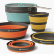 Sea to Summit Frontier UL Collapsible Pot Cook Set w/ 2.2L Pot [2P] [5 Piece]