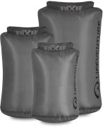 Lifeventure Ultralight Dry Bag Multipack (5,10,25 l) grey