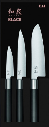 Kai Wasabi Black Sada 3 nožů (6710P, 6715U, 6716S)