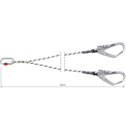 CAMP. Rope Lanyard Double 155 cm + 0981 + 2x2017