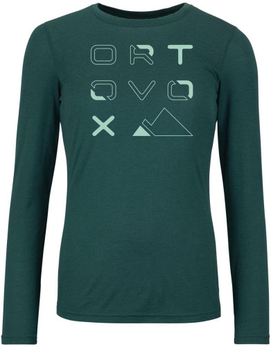 Ortovox 185 Merino Brand Outline Long Sleeve W