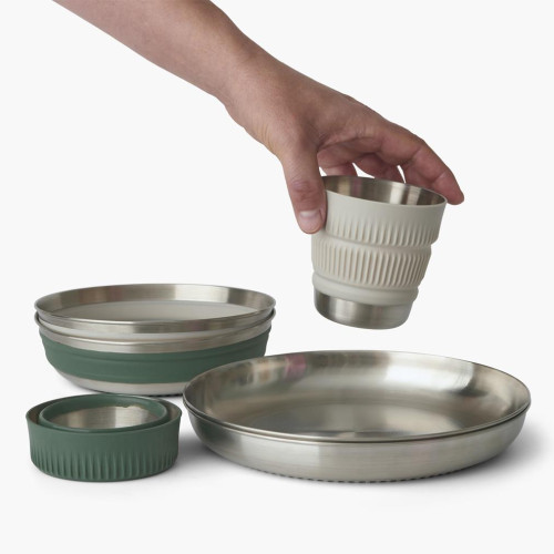 Sea to Summit Detour Stainless Steel Collapsible Dinnerware Set