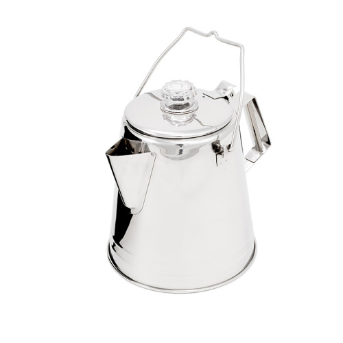 GSI Glacier Stainless Handle Percolator