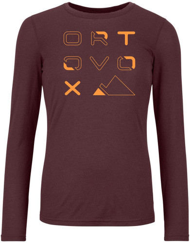 Ortovox 185 Merino Brand Outline Long Sleeve W