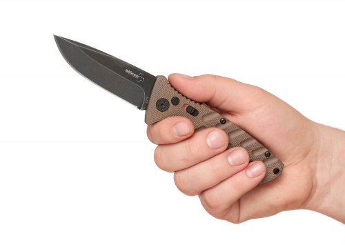 Boker Plus Strike Droppoint Coyote
