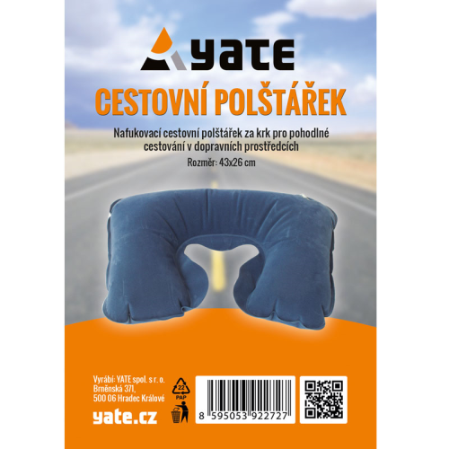 Yate nafukovací polštářek za krk