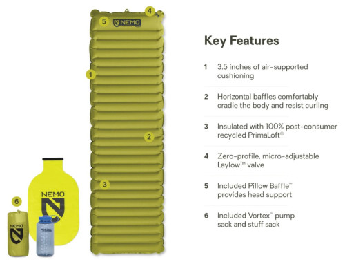 Nemo Equipment Astro Insulated Long Wide
