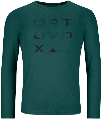 Ortovox 185 Merino Brand Outline Long Sleeve M