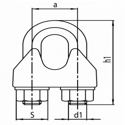 Svorka 10mm DIN 1142 pozink