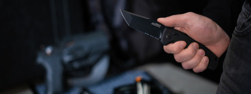 Sog Tac AU Tanto Partially Serrated