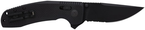 Sog Tac XR Black Out Partially Serrated