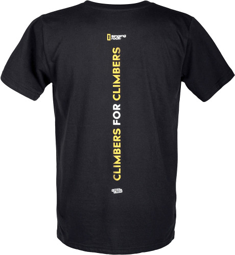 Singing Rock Backbone T Shirt Mens Black