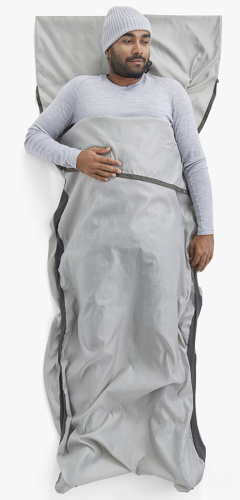Sea To Summit Silk Blend Sleeping Bag Liner - Rectangular with Pillow Sleeve