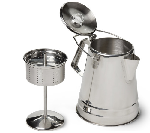 GSI Glacier Stainless Handle Percolator