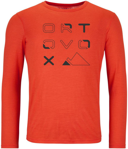 Ortovox 185 Merino Brand Outline Long Sleeve M