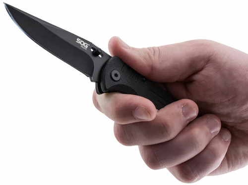 Sog Salute Mini-Black Oxide, G10