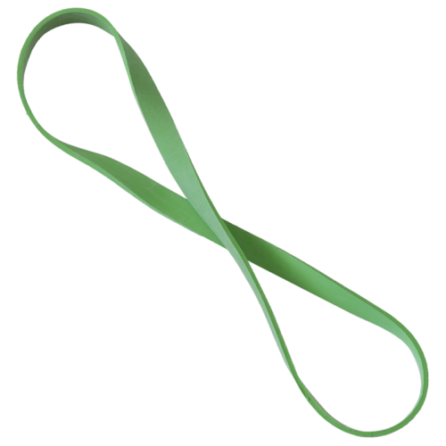 Yate Guma posilovací "O" střední/zelená