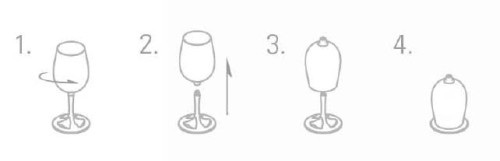 GSI Glacier Stainless Nesting Red Wine Glass