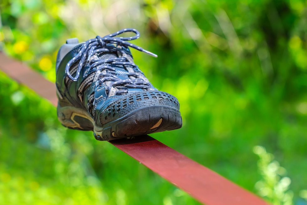 Nízká treková bota na slackline